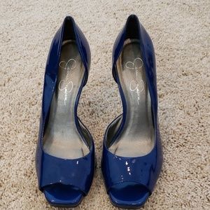 Jessica Simpson patent leather heel